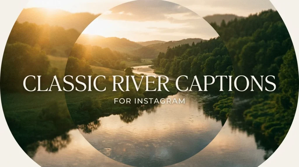 Classic River Captions for Instagram