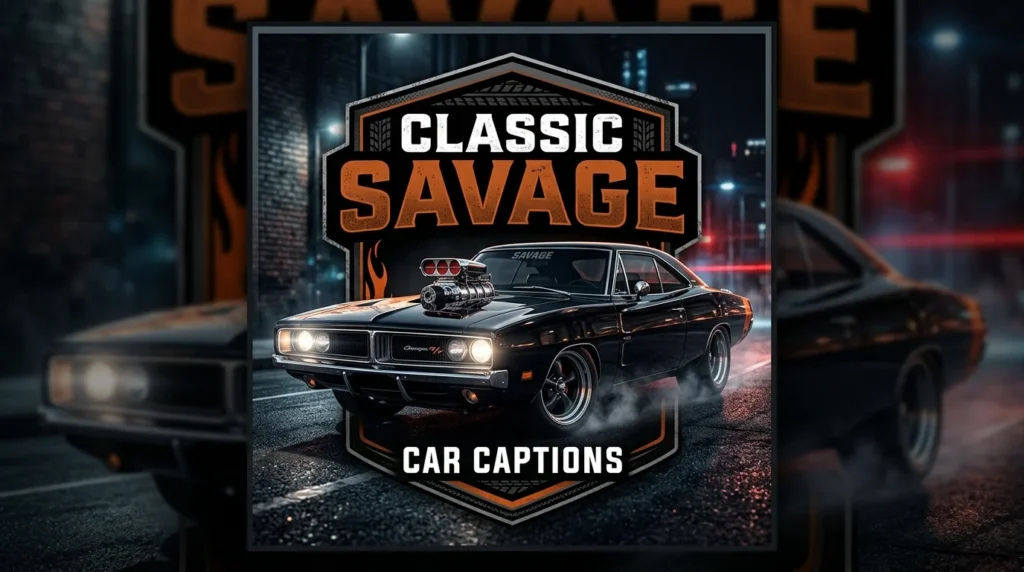 Classic Savage Car Captions for Instagram