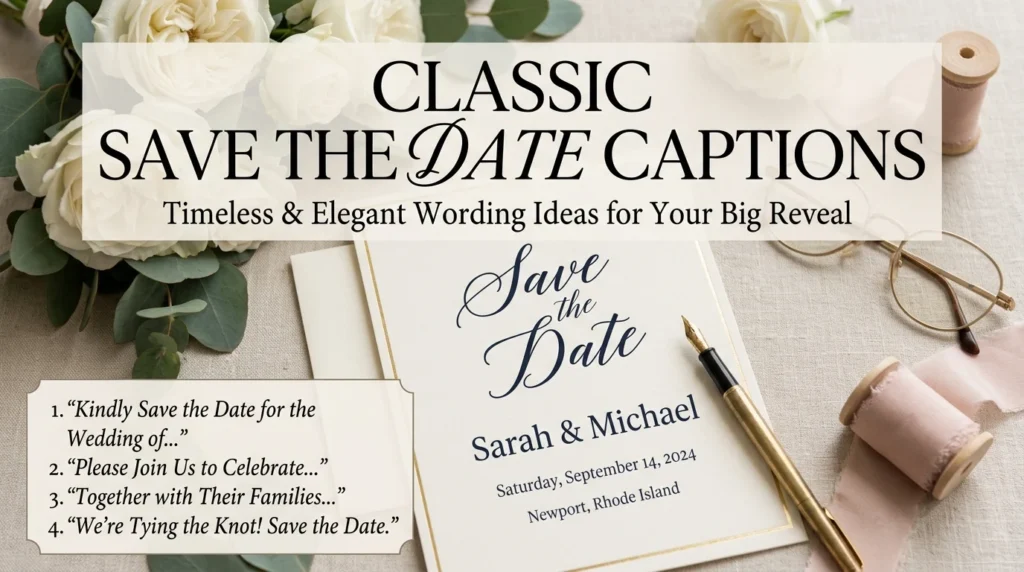 Classic Save the Date Captions
