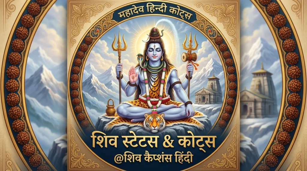 Classic Shiva Captions for Instagram in Hindi