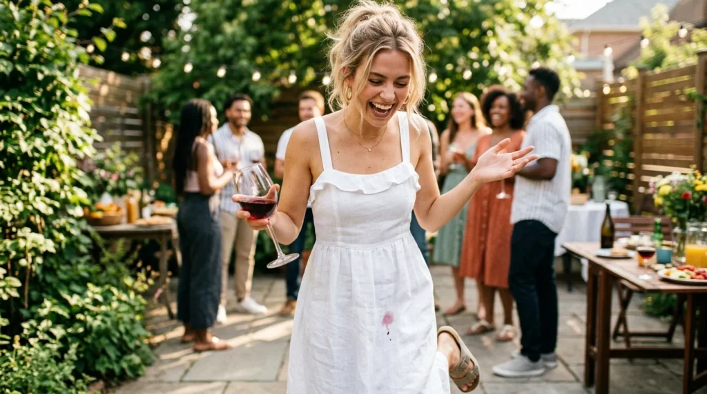 Funny White Dress Captions