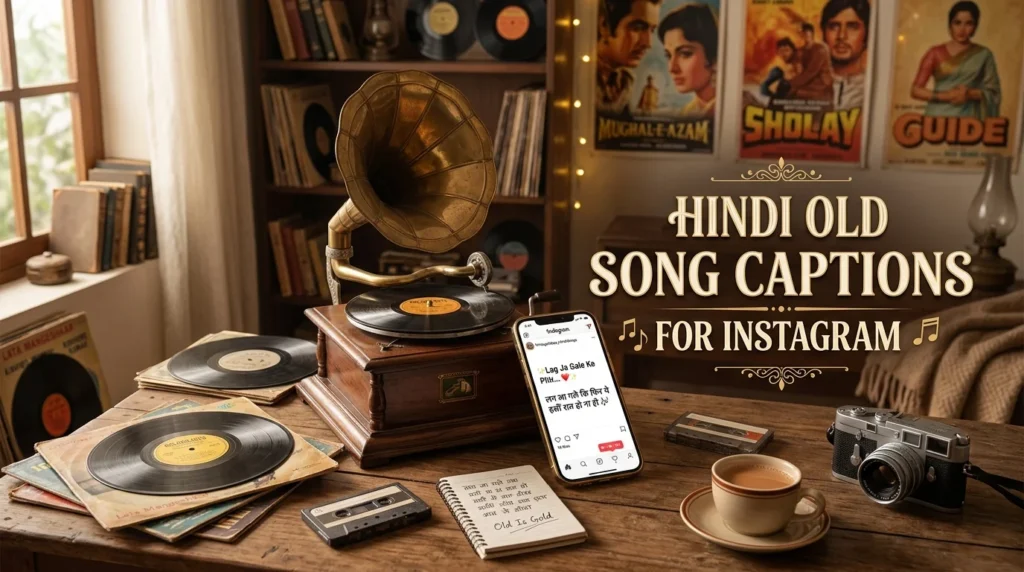 Hindi Old Song Captions for Instagram
