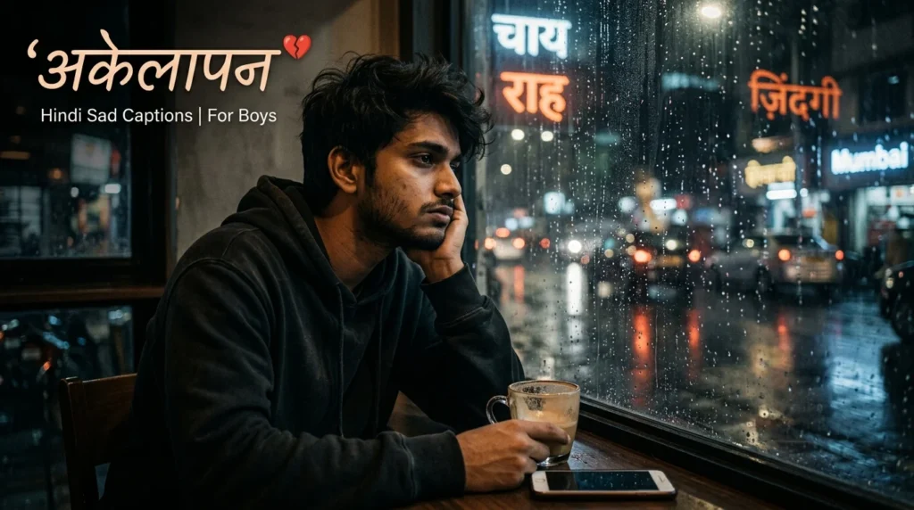Hindi Sad Captions for Instagram for Boy