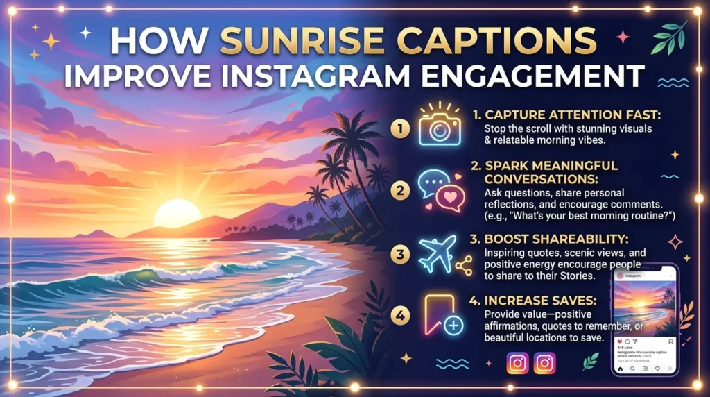 How Sunrise Captions Improve Instagram Engagement