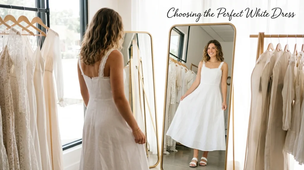 How to Choose the Perfect White Dress Caption