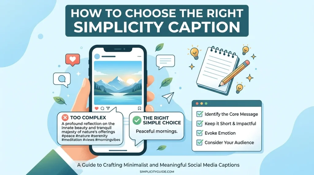 How to Choose the Right Simplicity Caption