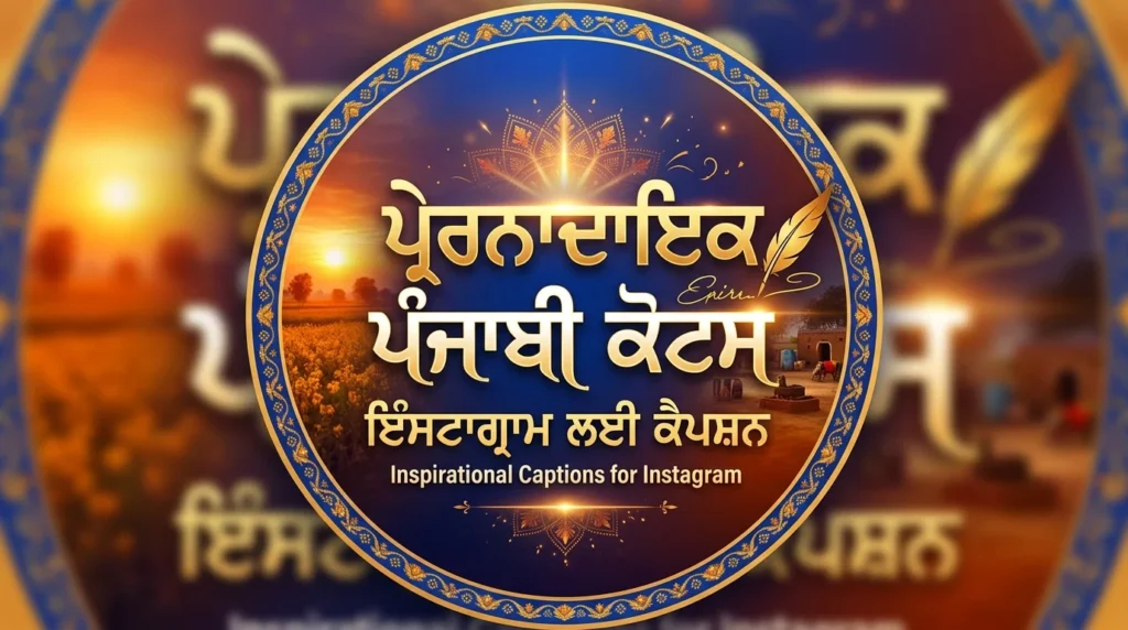 Inspirational Captions for Instagram in Punjabi