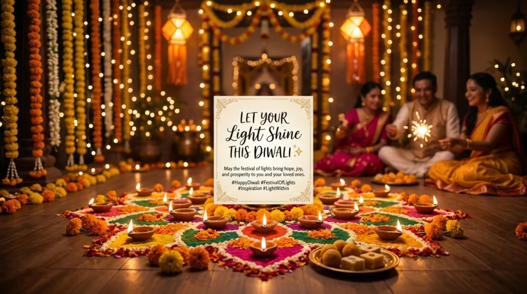 Inspirational Diwali Captions for Instagram in Hindi
