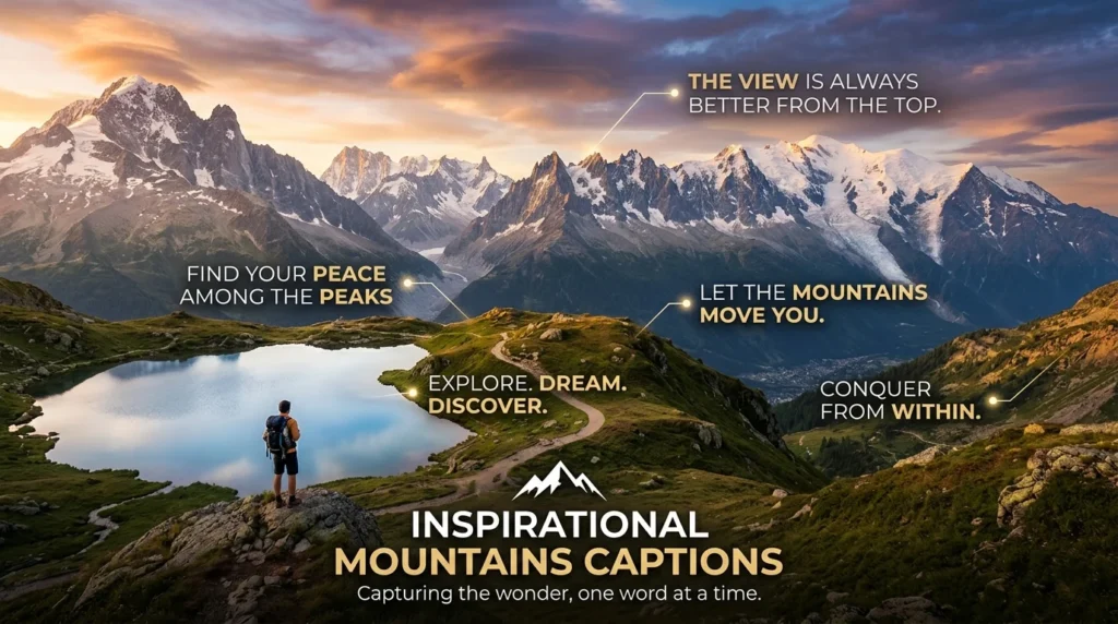 Inspirational Mountains Captions