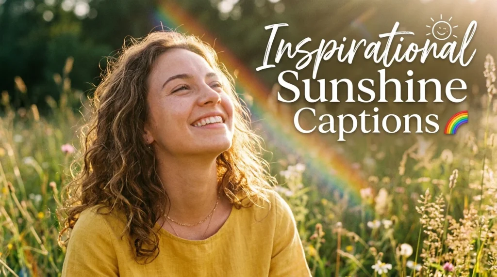 🌈 Inspirational Sunshine Captions