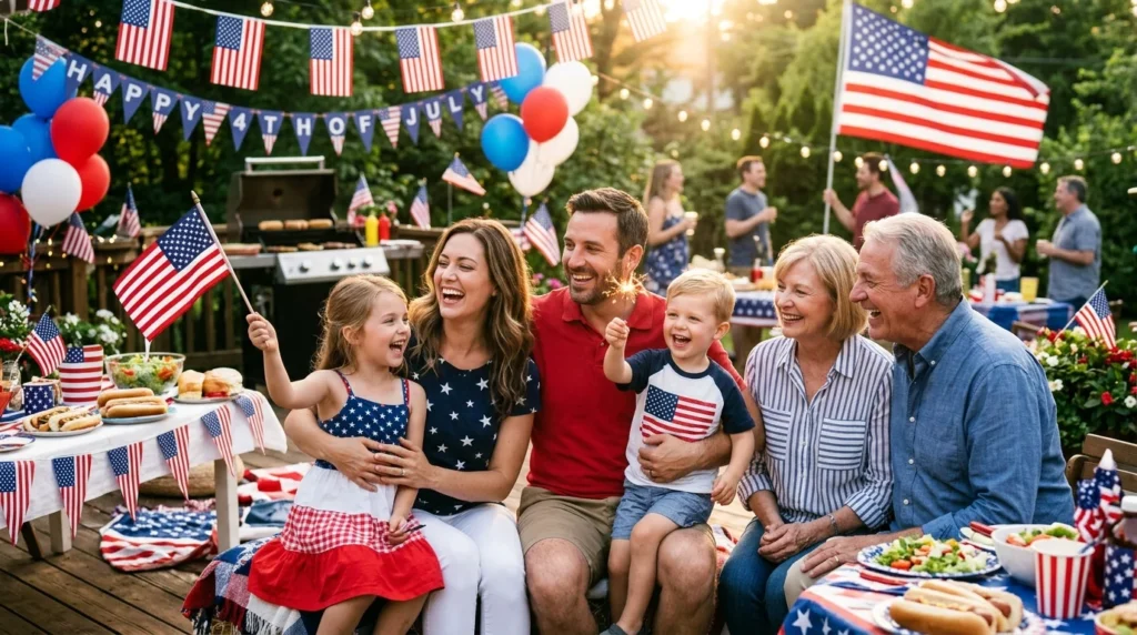 Love and Family Independence Day Captions