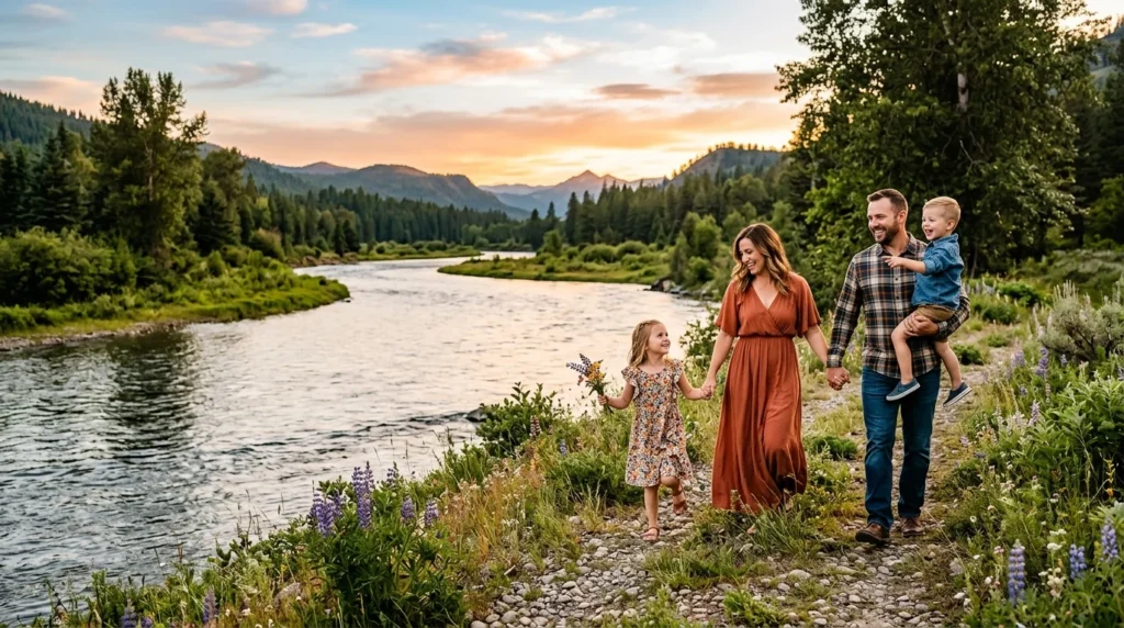 Love and Family River Captions for Instagram