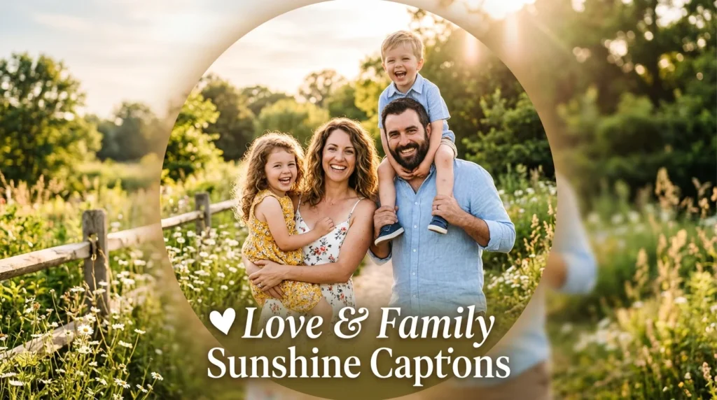 ❤️ Love & Family Sunshine Captions