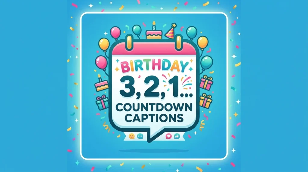 Short Birthday Countdown Captions