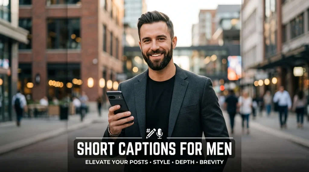 Short Captions for Men