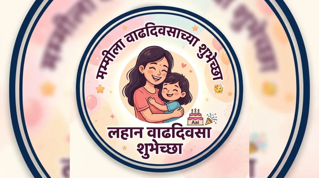 Short Mummy Birthday Captions Marathi