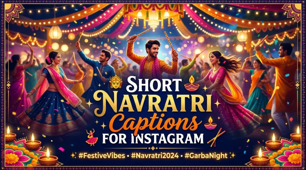 Short Navratri Captions for Instagram
