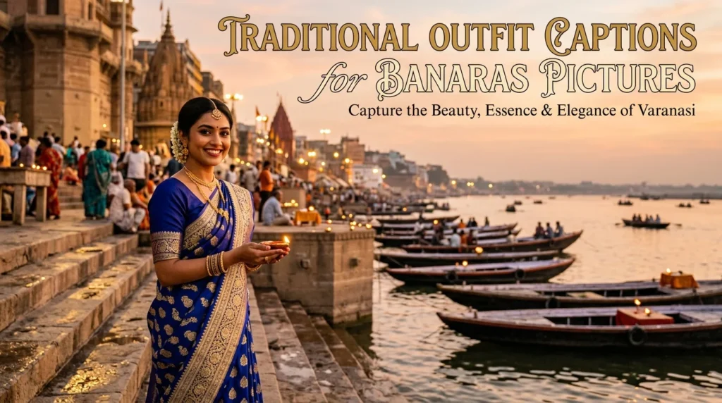 Traditional Outfit Captions for Banaras Pictures