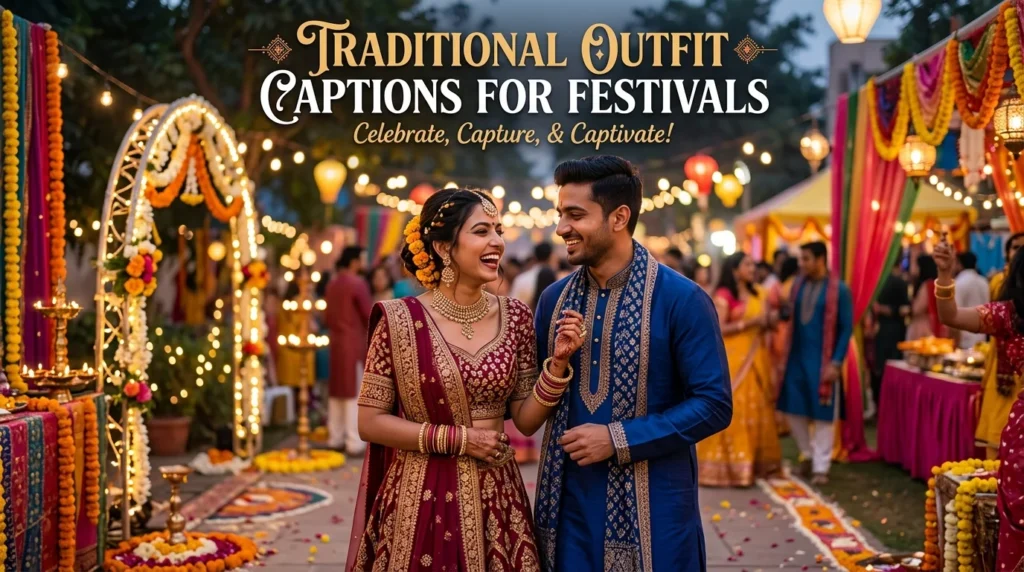 Traditional Outfit Captions for Festivals