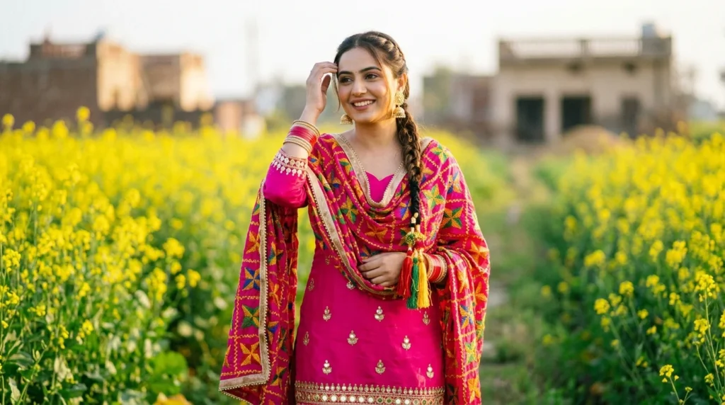 Traditional Outfit Captions for Instagram in Punjabi