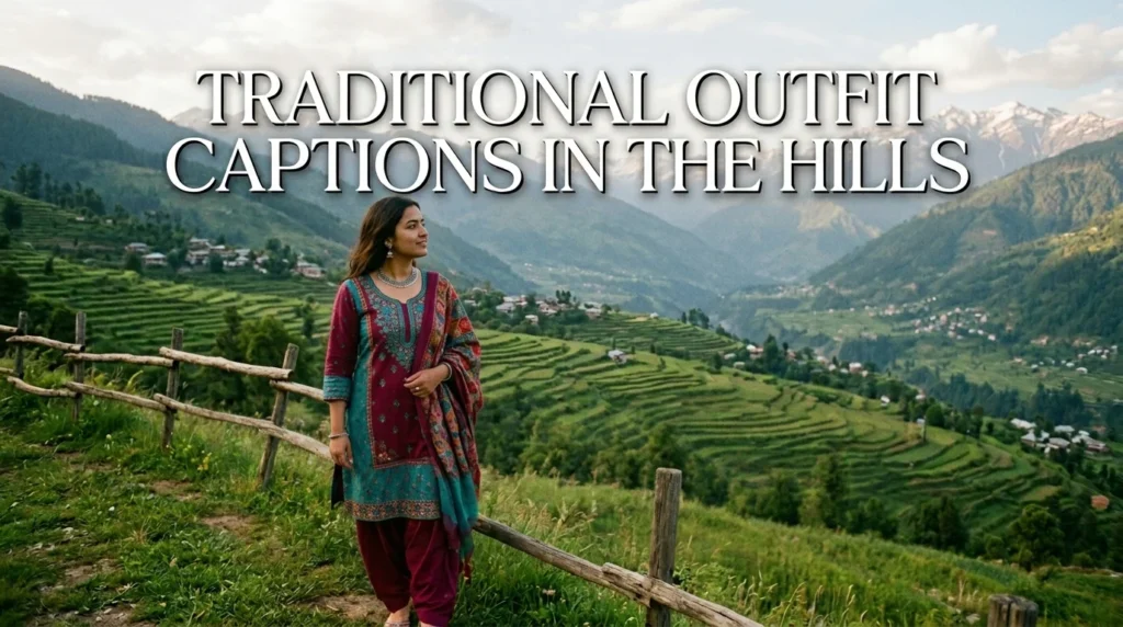 Traditional Outfit Captions in the Hills