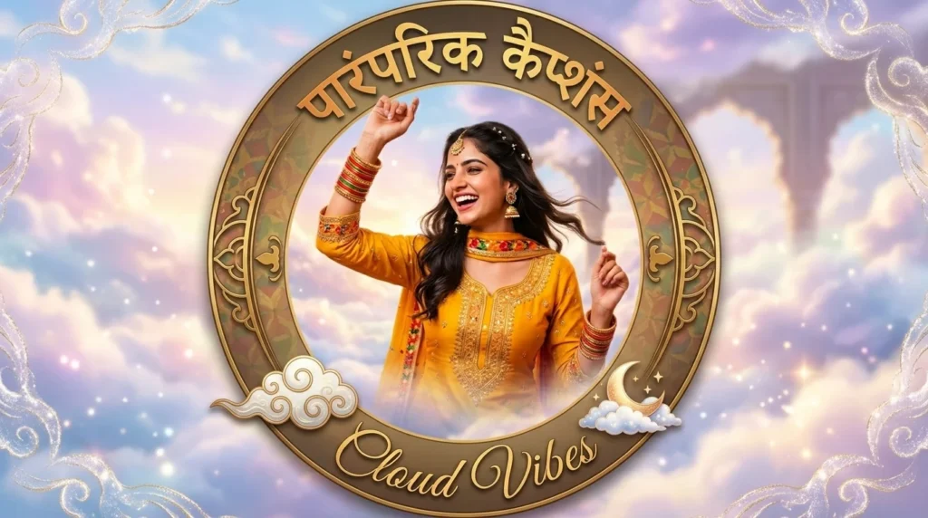 Traditional Outfit Captions with Cloud Vibes