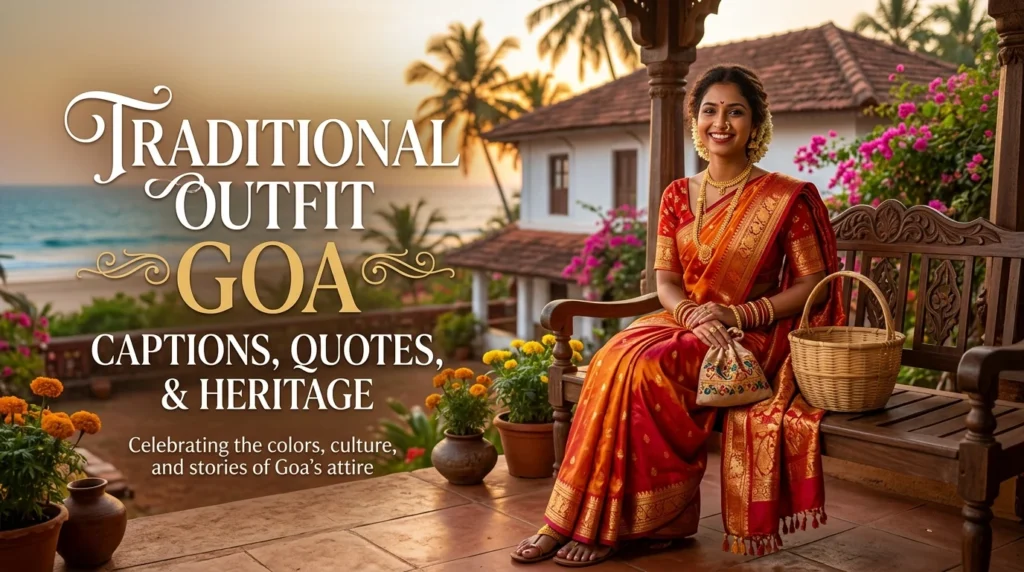 Traditional Outfit Goa Captions