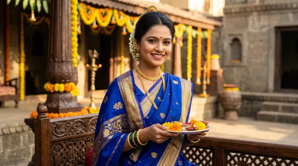 Traditional Outfit Instagram Captions Marathi