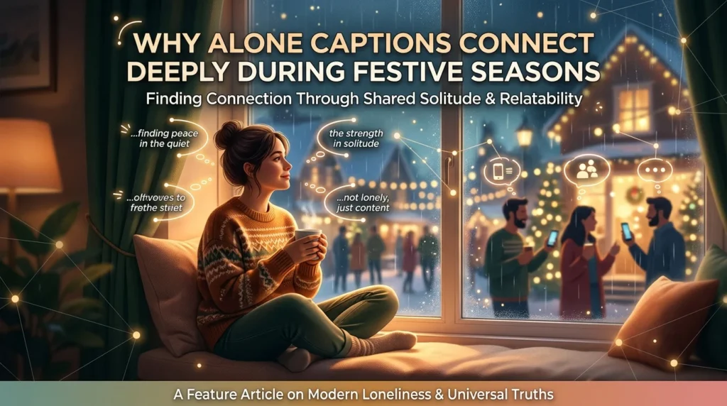 Why Alone Captions Connect Deeply During Festive Seasons