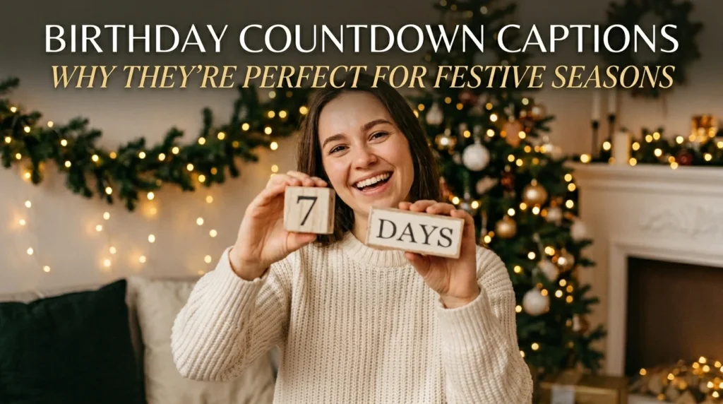 Why Birthday Countdown Captions Are Perfect for Festive Seasons