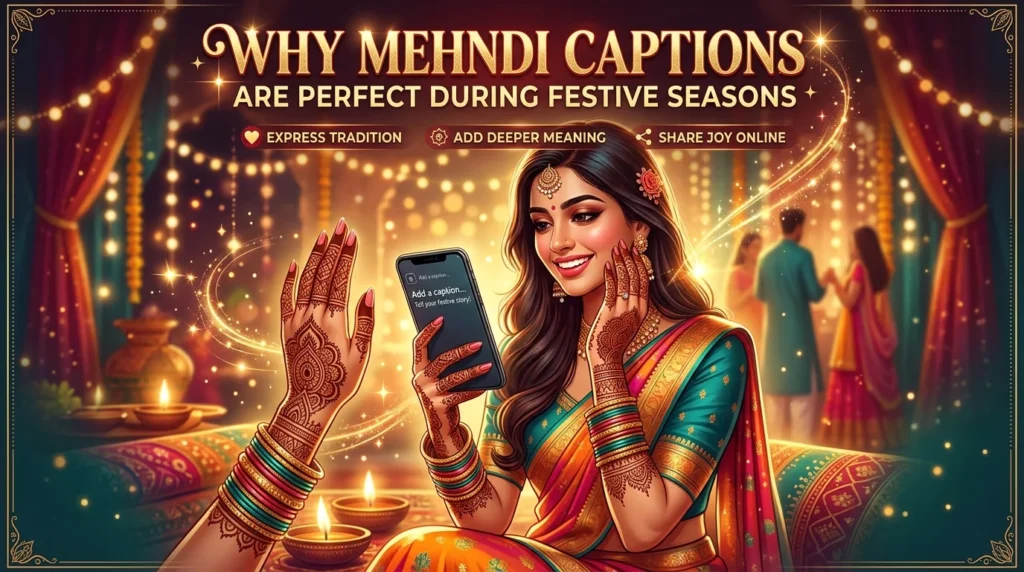 Why Mehndi Captions Are Perfect During Festive Seasons