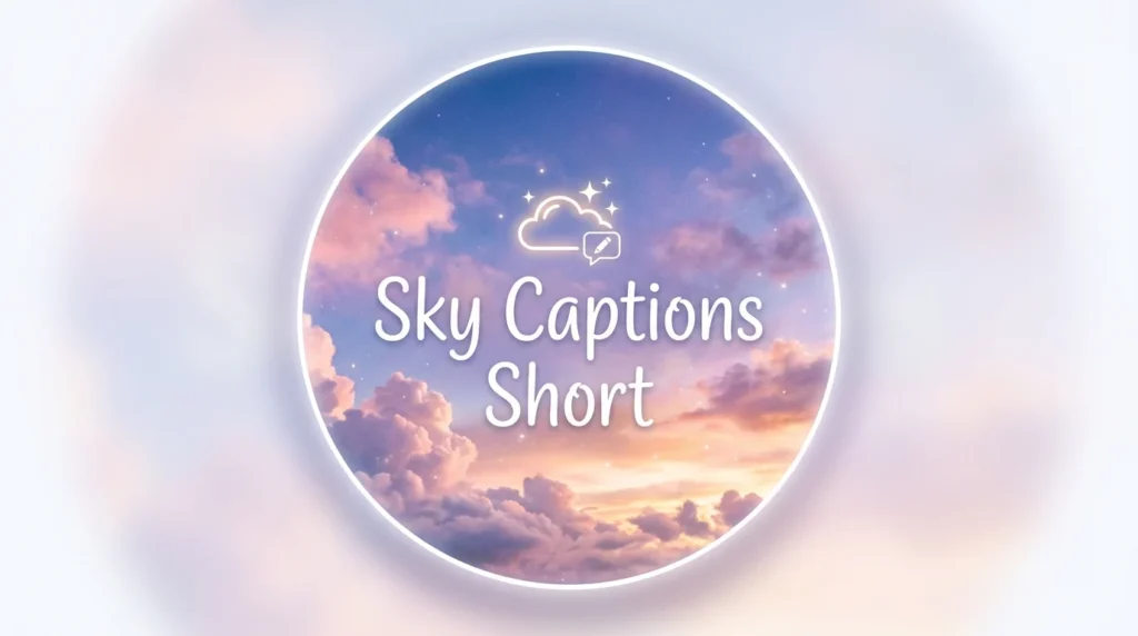 Aesthetic Sky Captions Short