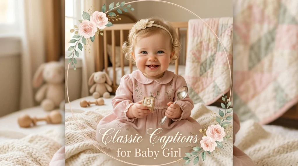 Classic Captions for Baby Girl