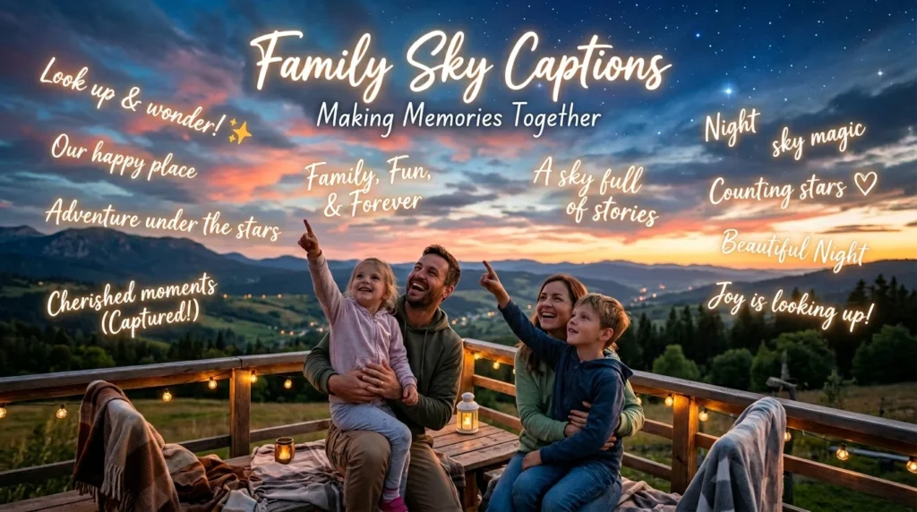 Family Sky Captions