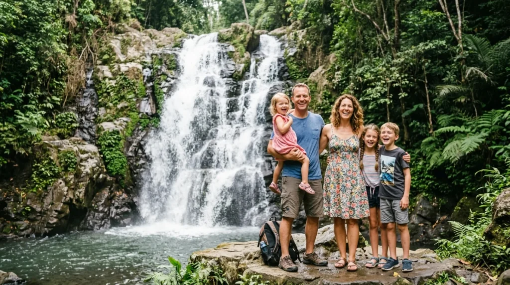 Family Waterfall Captions
