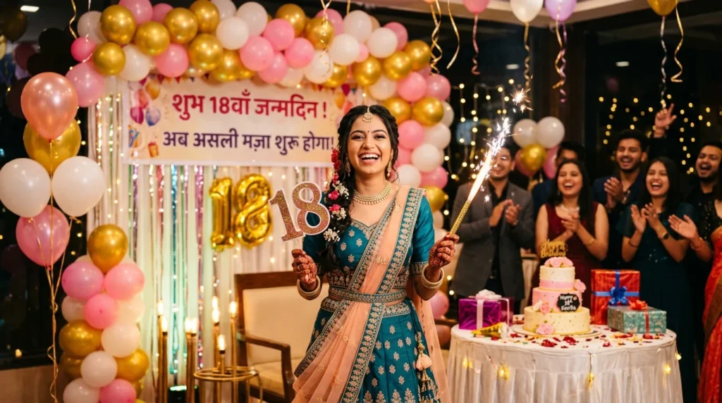 Hindi 18th Birthday Captions
