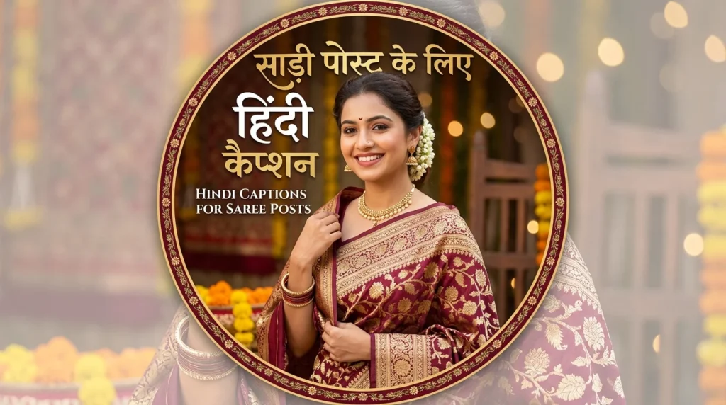 Hindi Captions for Saree Posts
