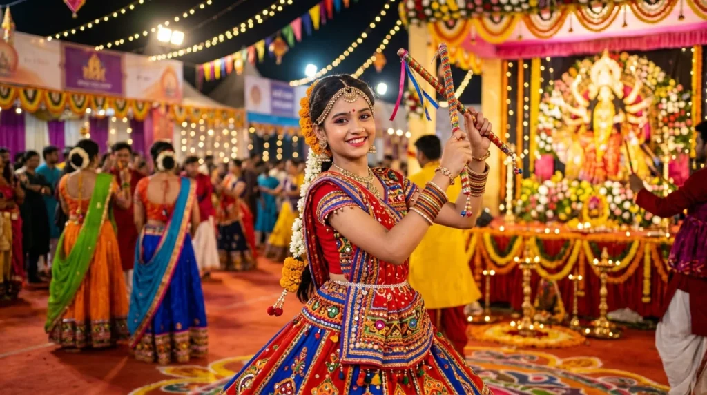 Hindi Navratri Captions for Girl