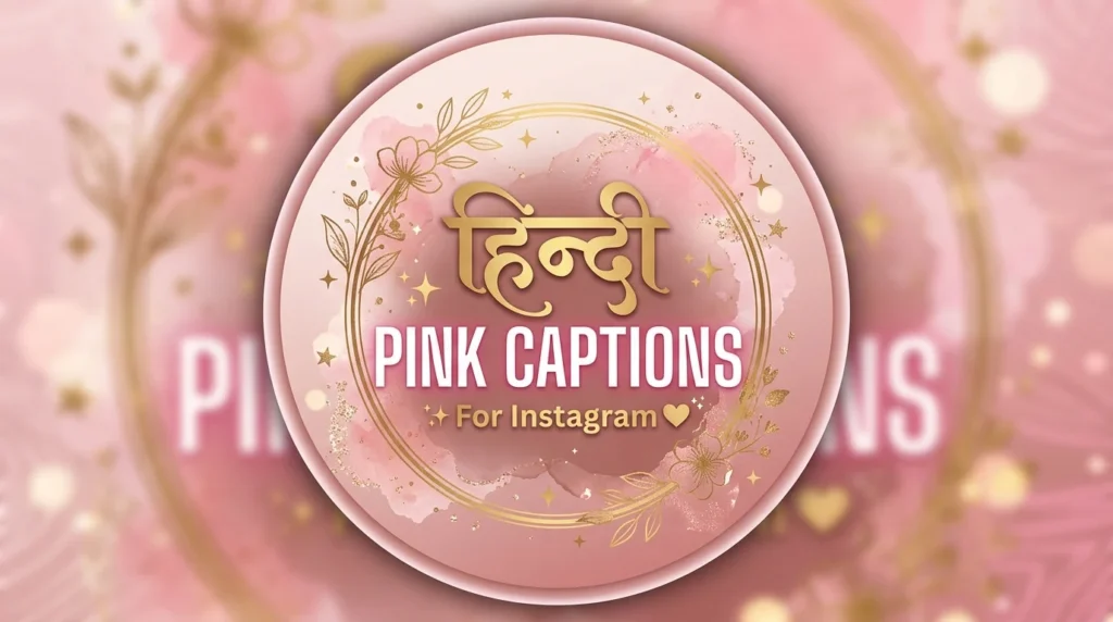 Hindi Pink Captions for Instagram
