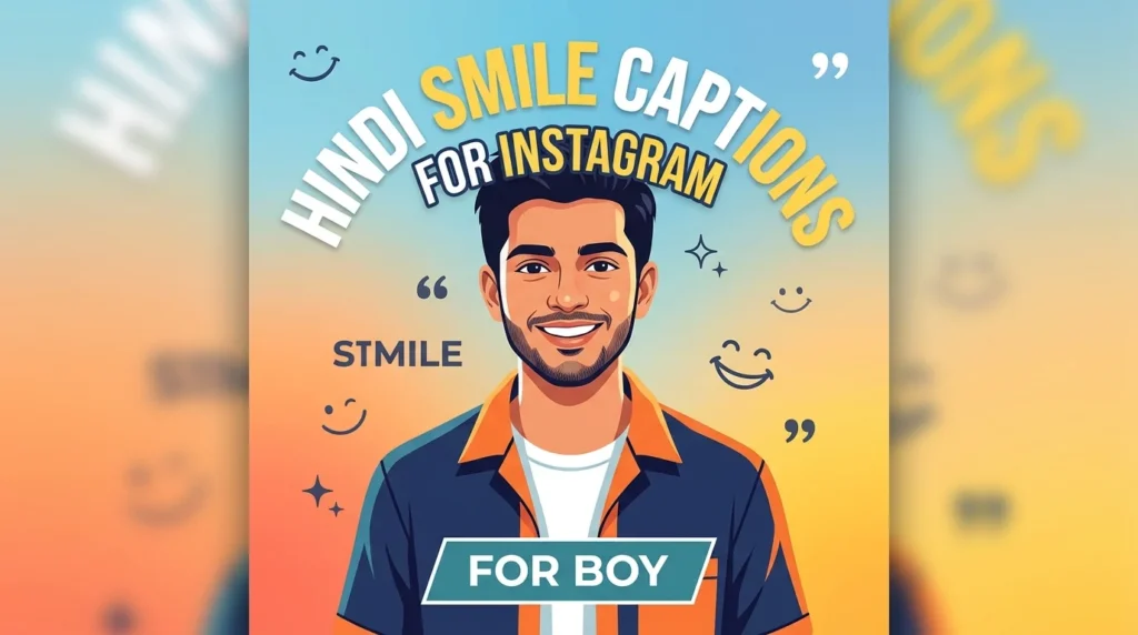 Hindi Smile Captions for Instagram for Boy