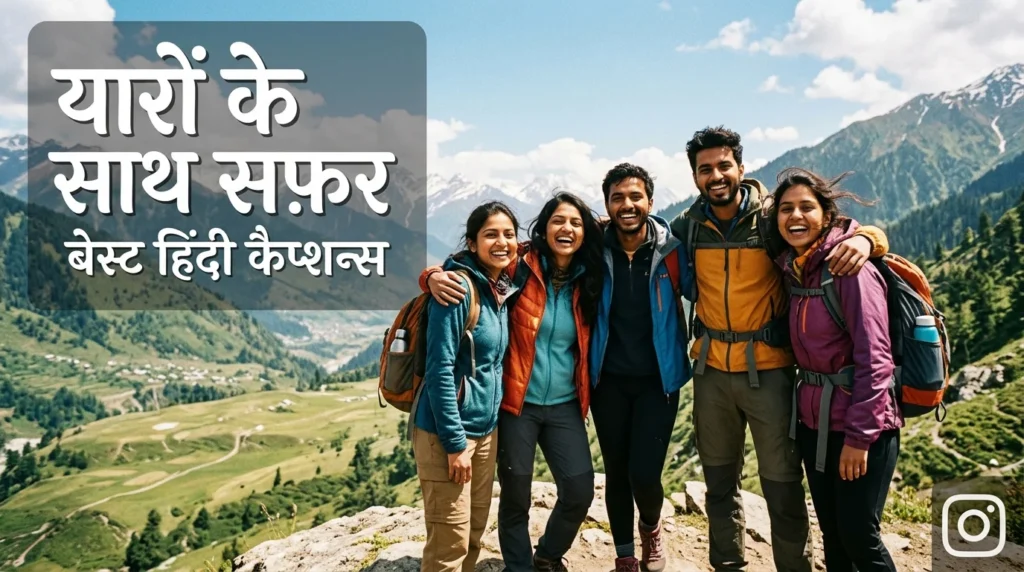 Hindi Trip With Friends Captions for Instagram