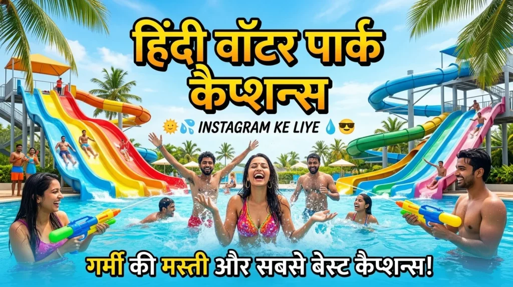 Hindi Water Park Captions for Instagram