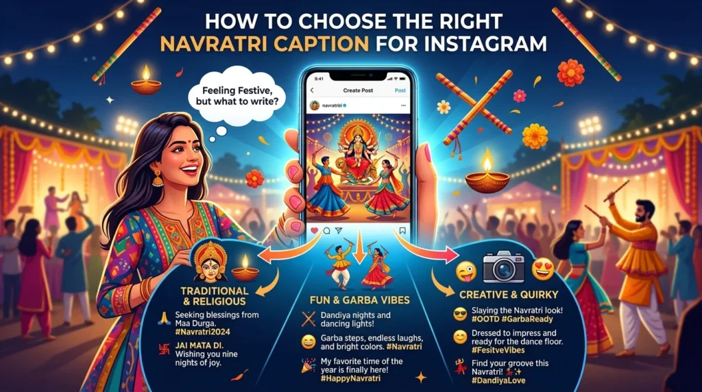 How to Choose the Right Navratri Caption for Instagram