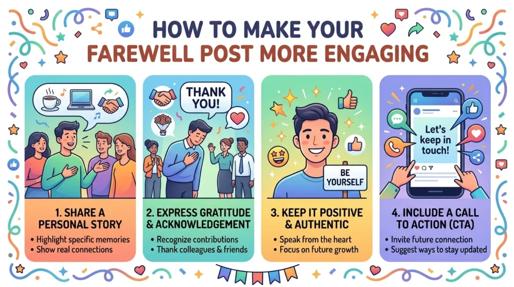 How to Make Your Farewell Post More Engaging