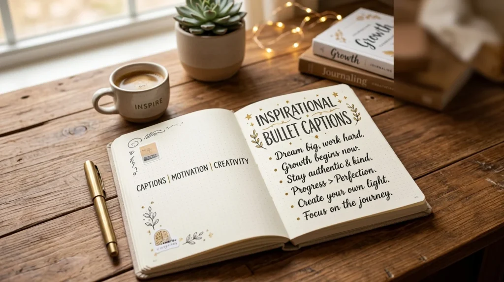 Inspirational Bullet Captions for Instagram