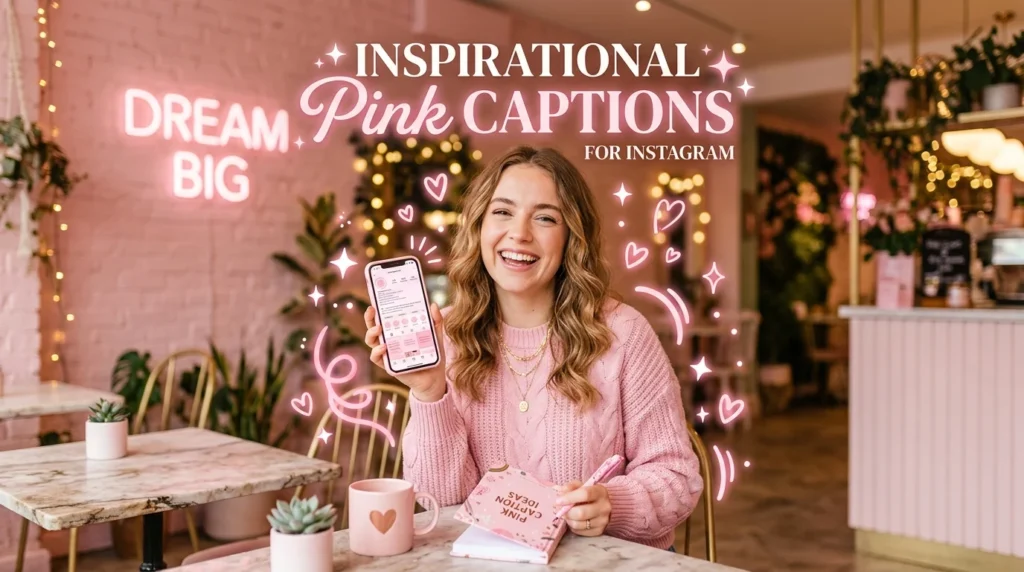 Inspirational Pink Captions for Instagram