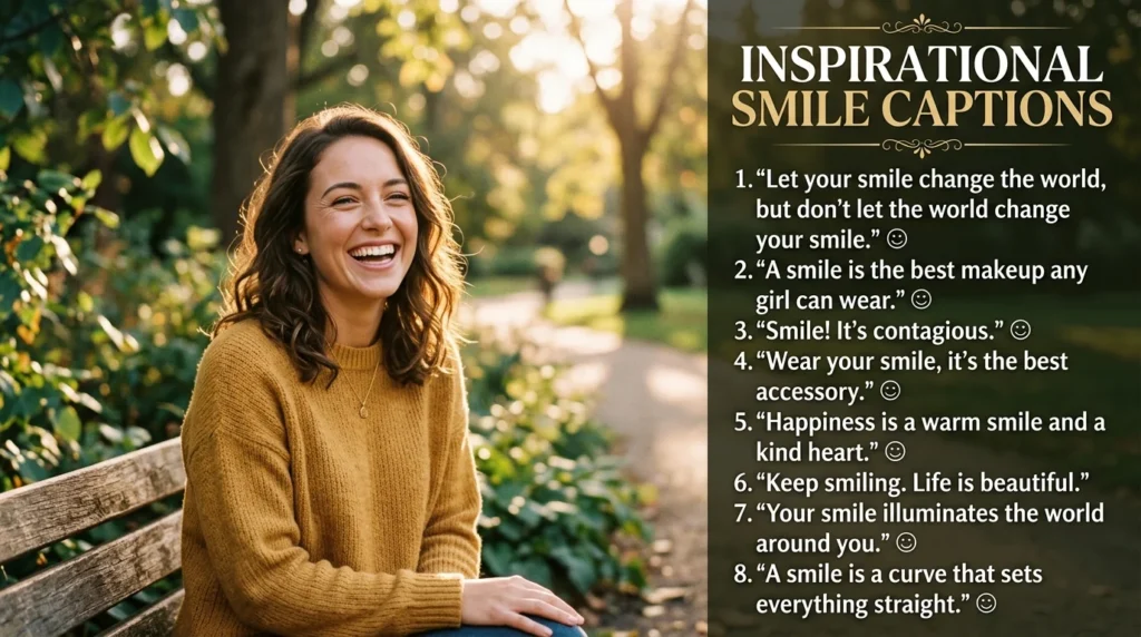 Inspirational Smile Captions