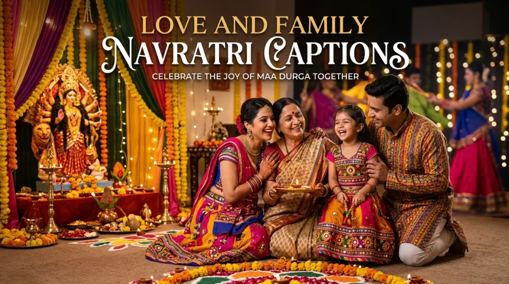 Love and Family Navratri Captions