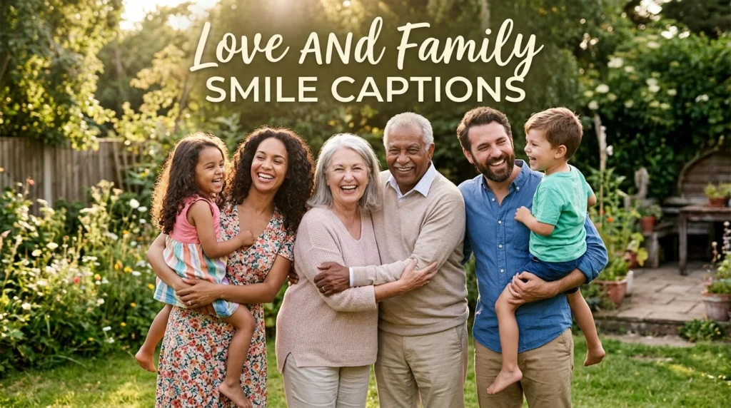 Love and Family Smile Captions