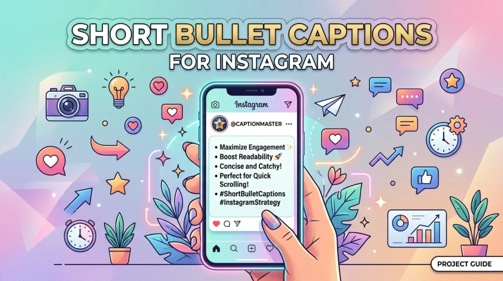 Short Bullet Captions for Instagram